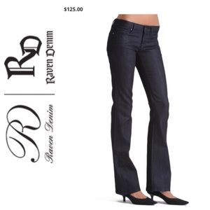 💙Raven Denim Sadie fit dark rinse denim jean